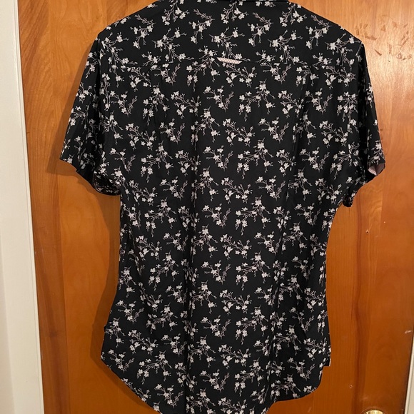 7 Diamonds Mens 4 Way Stretch Short Sleeve Button Up Shirt Floral Size Small - Picture 6 of 7